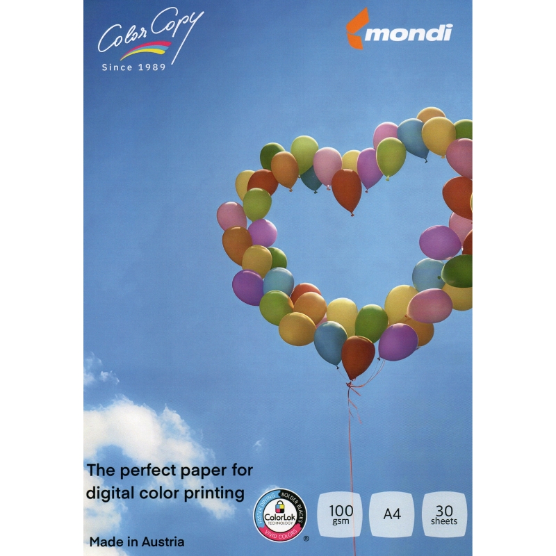 Giấy in màu A4 mondi 100gsm