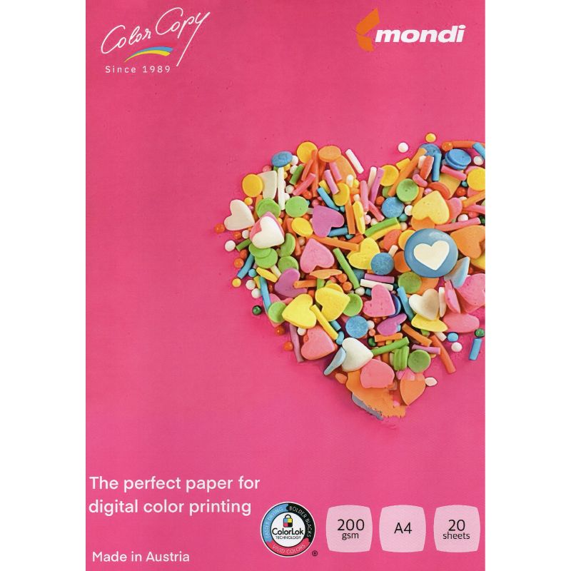 Giấy in màu A4 mondi 200gsm